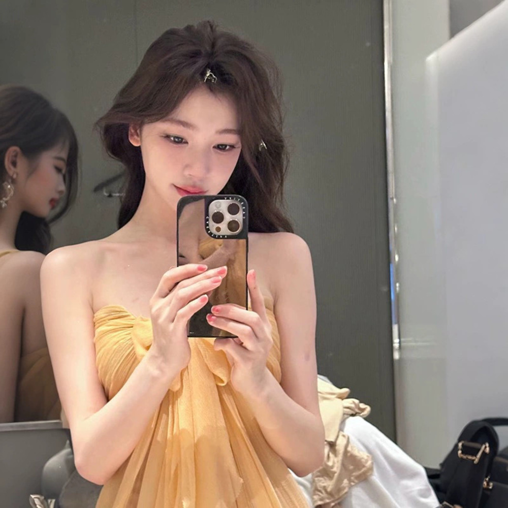 Zara Spring Summer Backless Strapless Bow Long Dress